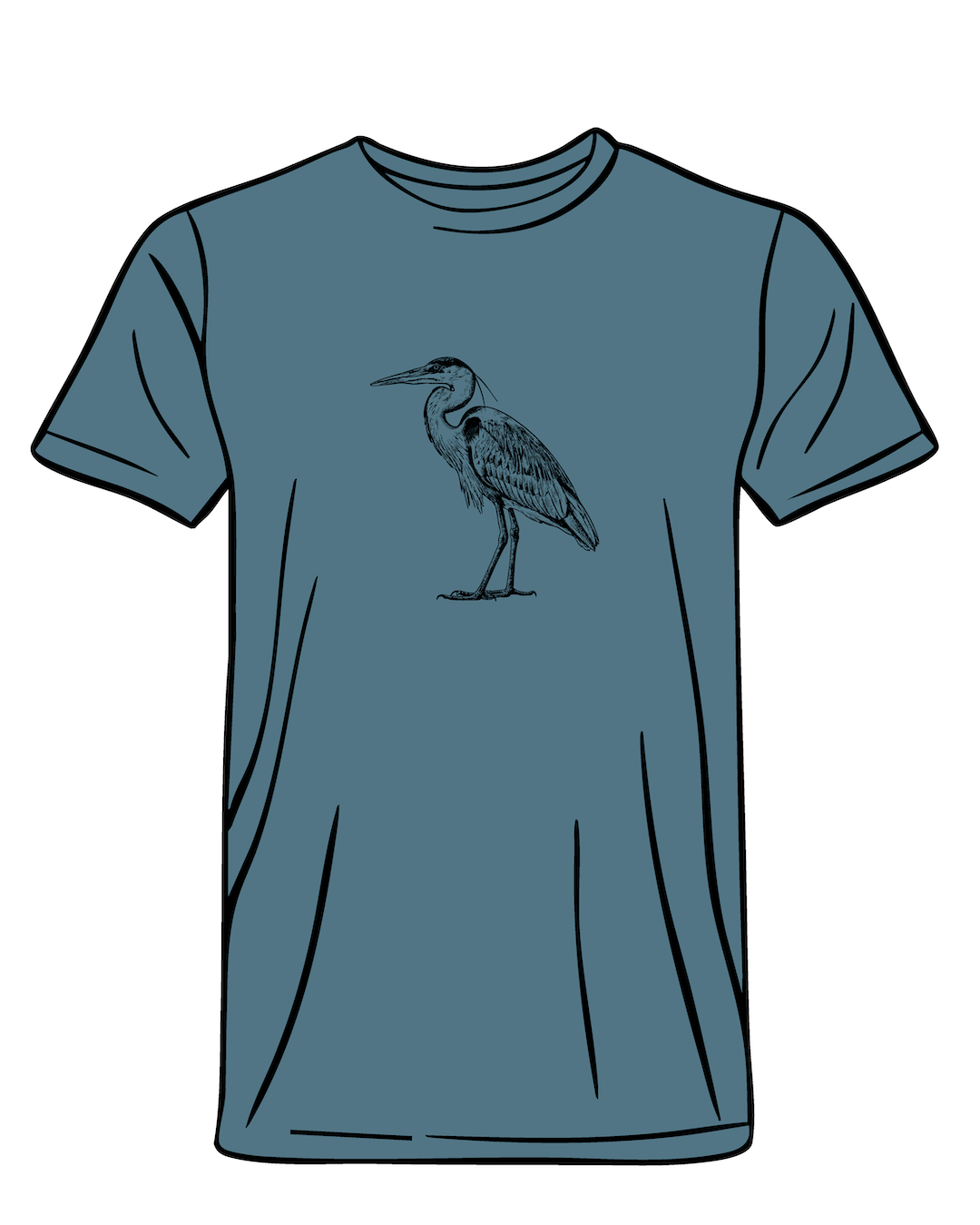 Heron Louisiana State Symbol T-Shirt