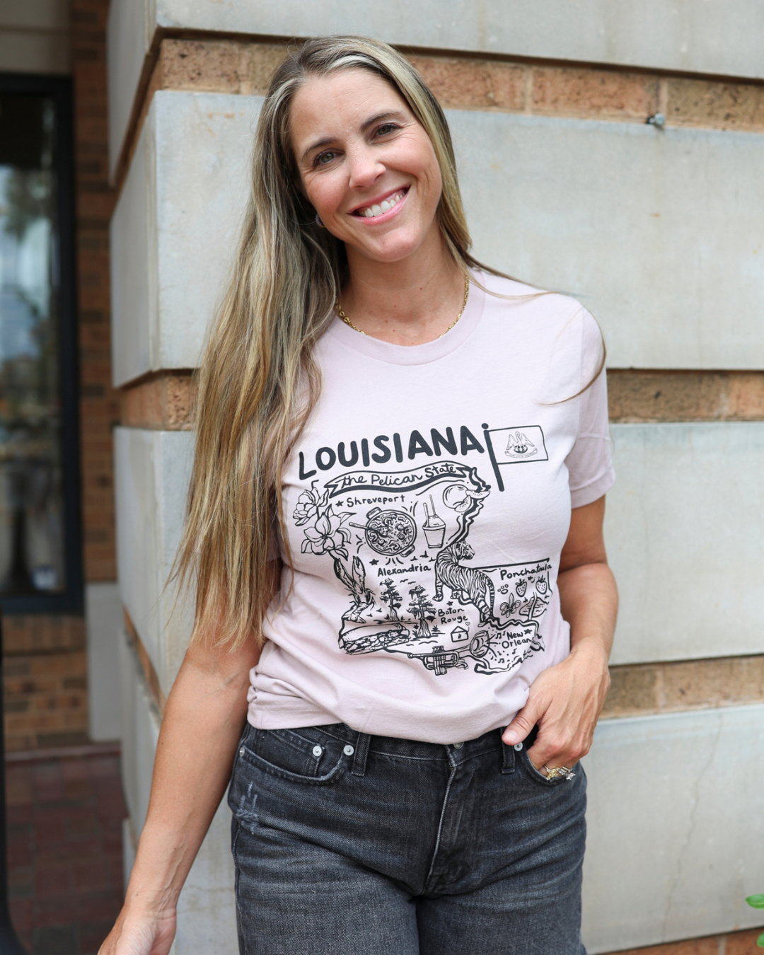 Louisiana Map Icon T-Shirt