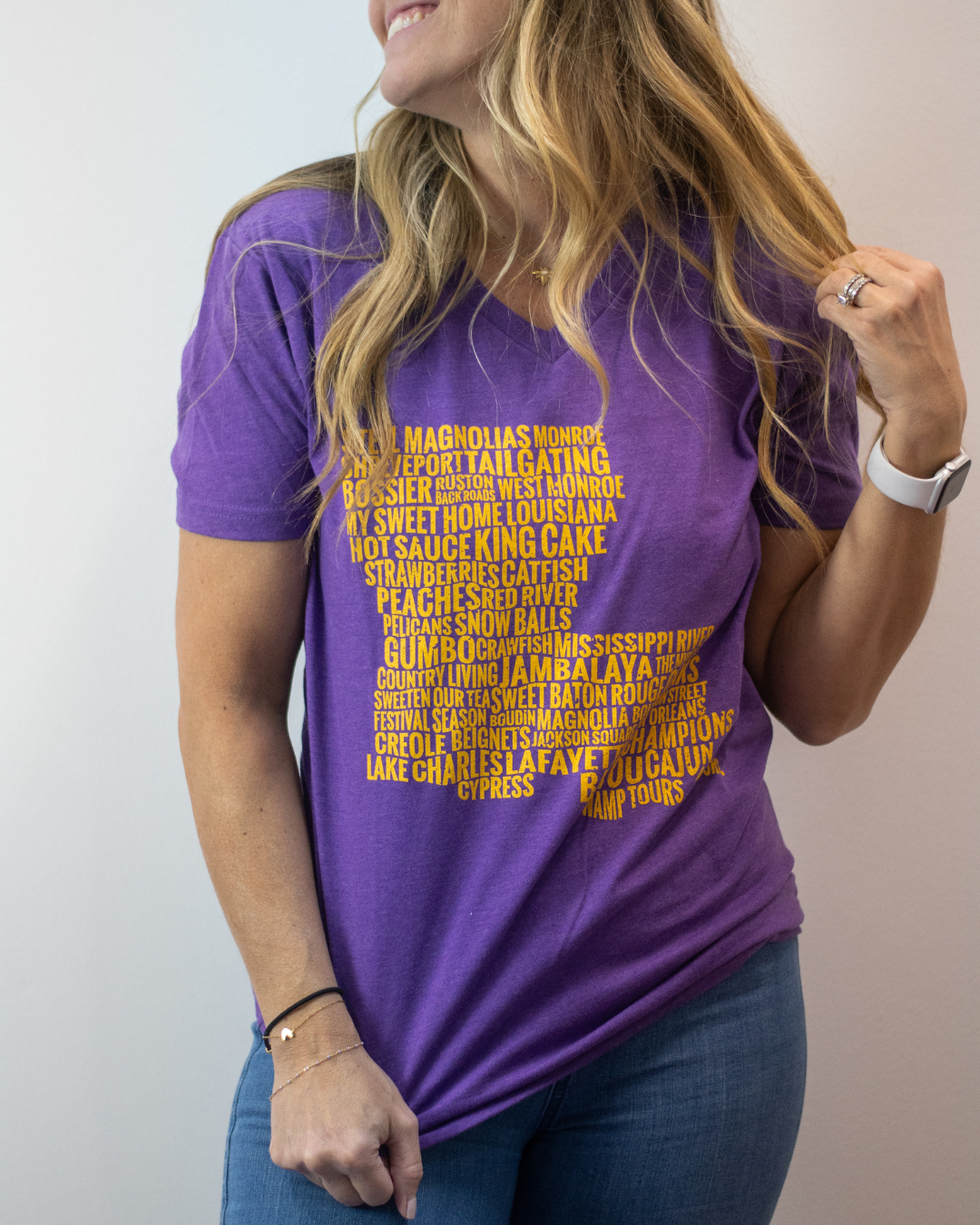 State Pride© Louisiana Map T-Shirt