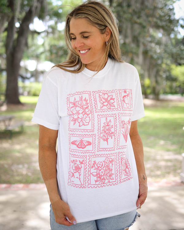 Louisiana Botanical Stamps T-Shirt