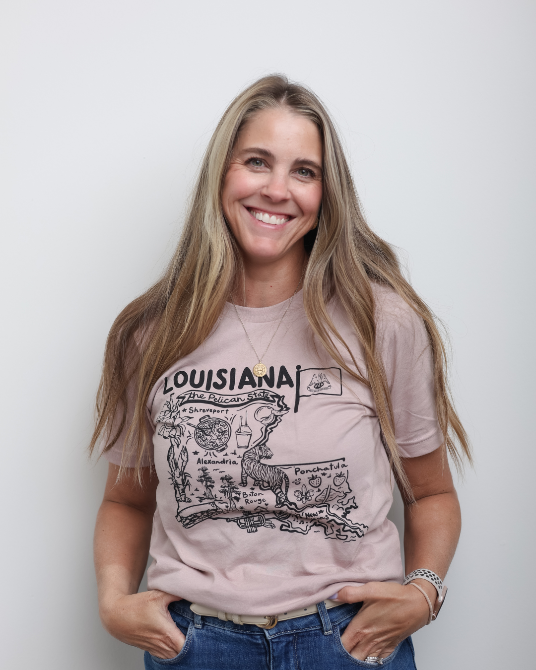 Louisiana Map Icon T-Shirt