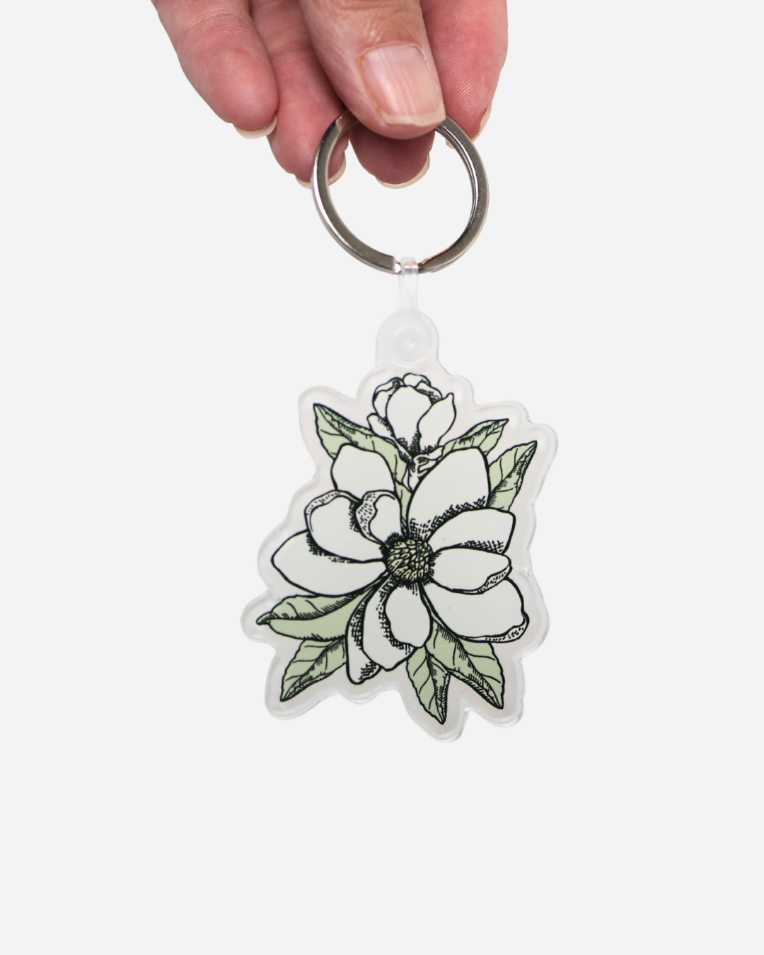 Magnolia Keychain