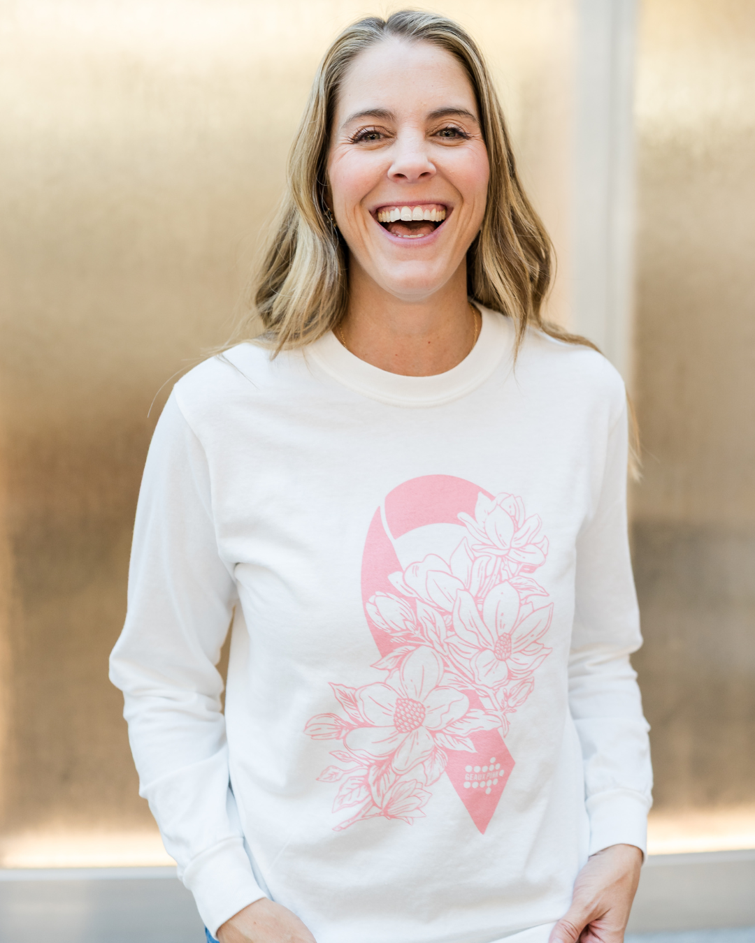 Magnolias of Hope Long Sleeve  |  Geaux Pink