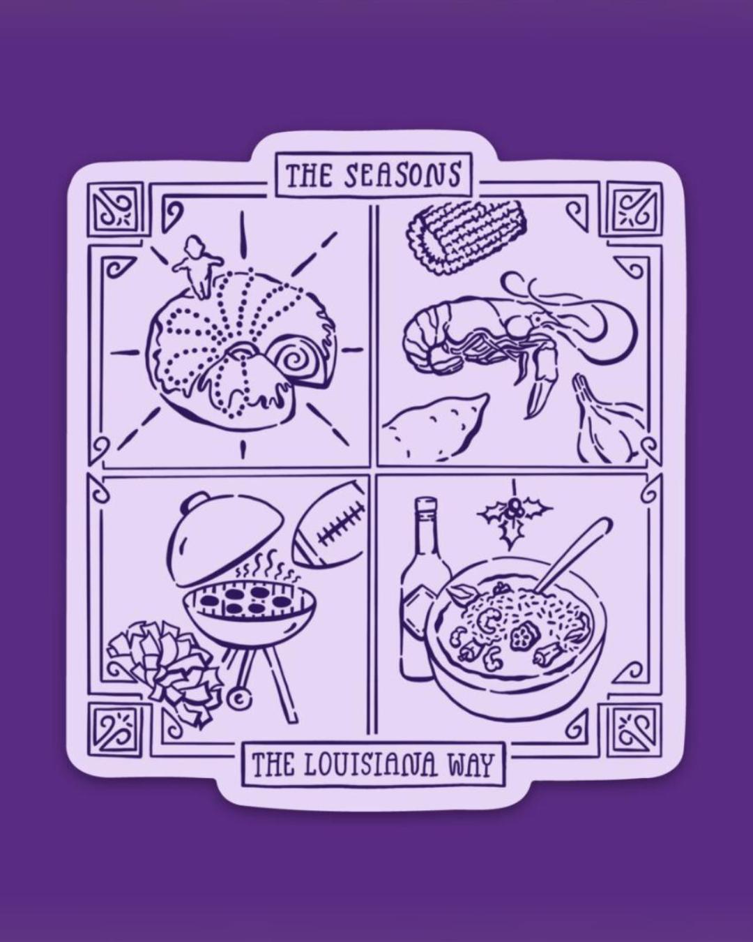 The Seasons | The Louisiana Way Sticker
