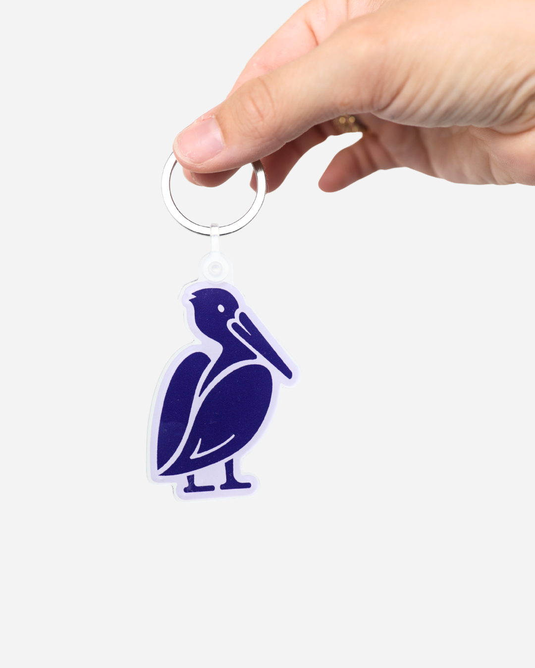 Petey The Pelican Logo Keychain