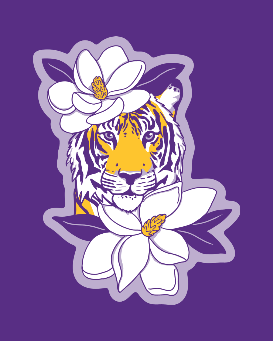 Unique Louisiana Gifts, Louisiana Sticker, Baton Rouge, New Orleans, Lafayette, Sweet Baton Rouge, Stickers, Baton Rouge Pride Sticker Near me, bayou state sticker, tiger sticker near me, tiger sticker, magnolia sticker, Louisiana themed sticker 