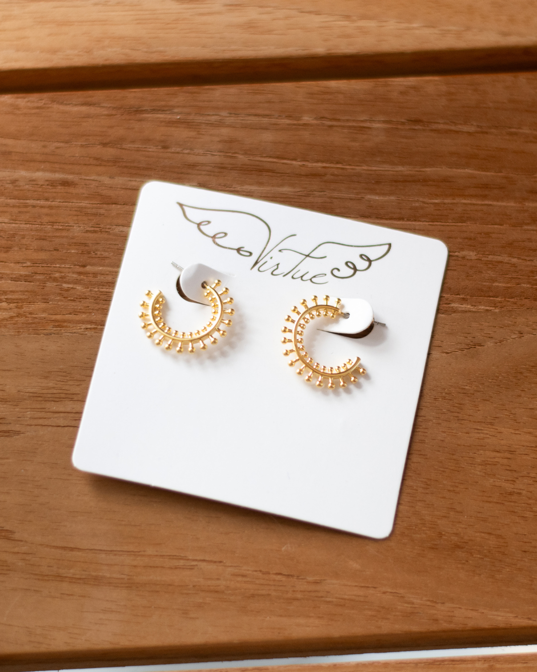Gold Spoke Hoops