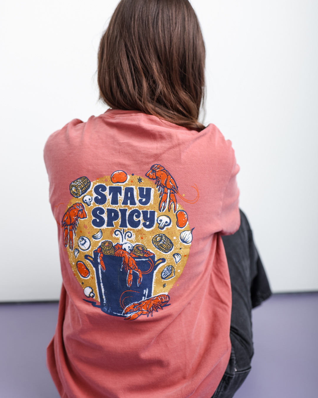 Stay Spicy Pocket Crawfish T-Shirt