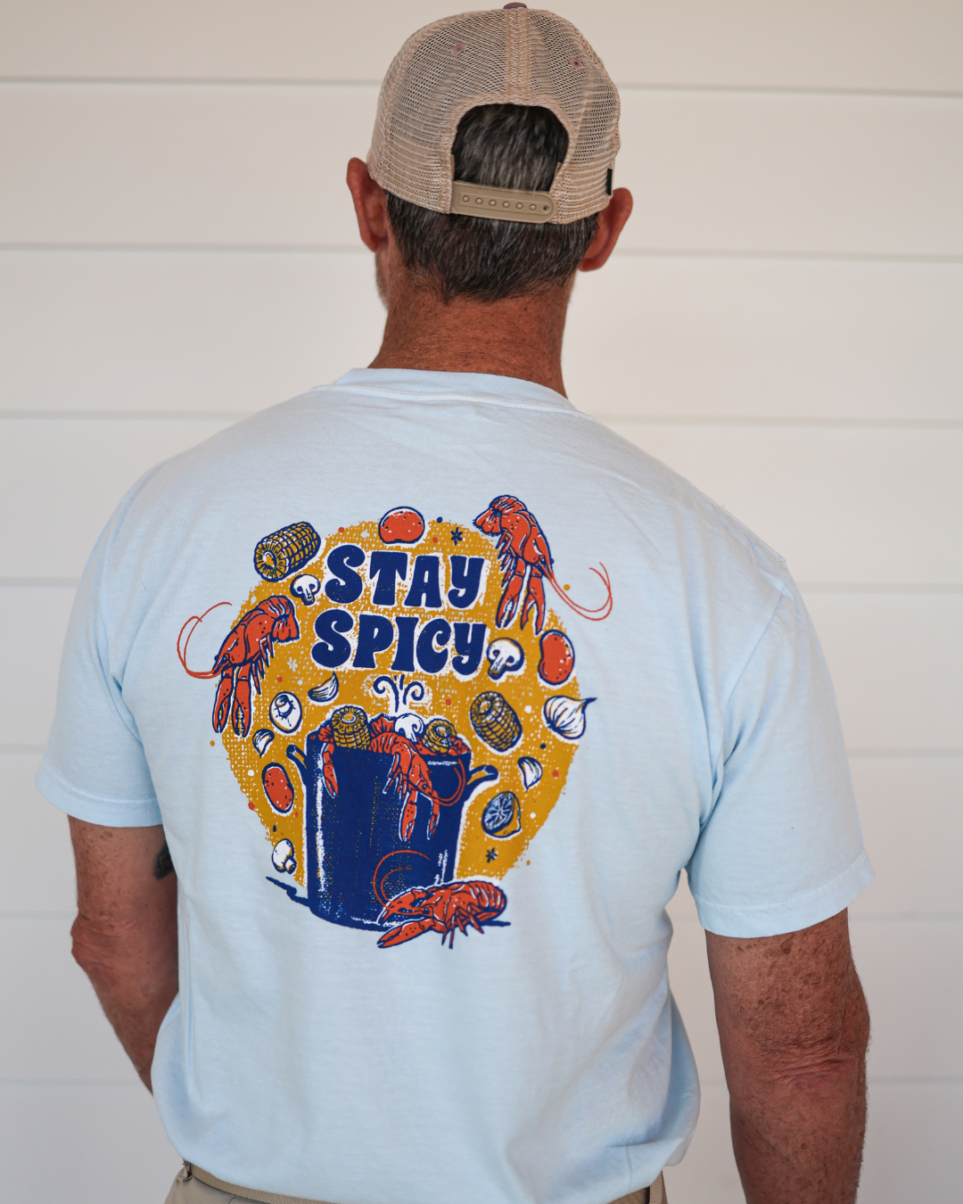 Stay Spicy Pocket Crawfish T-Shirt