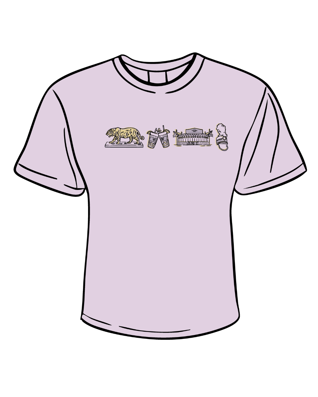 Tigers Tailgates Traditions Cropped T-Shirt – LSU gameday tee by Sweet Baton Rouge