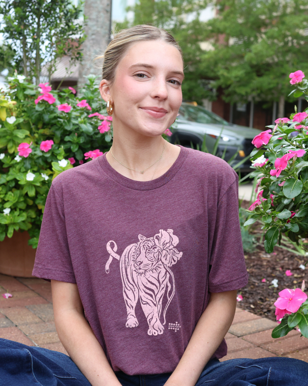 The Tiger Iris Geaux Pink Tee
