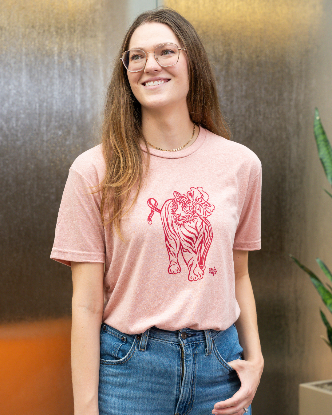The Tiger Iris Geaux Pink Tee