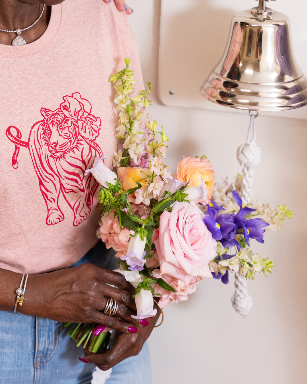 The Tiger Iris Geaux Pink Tee
