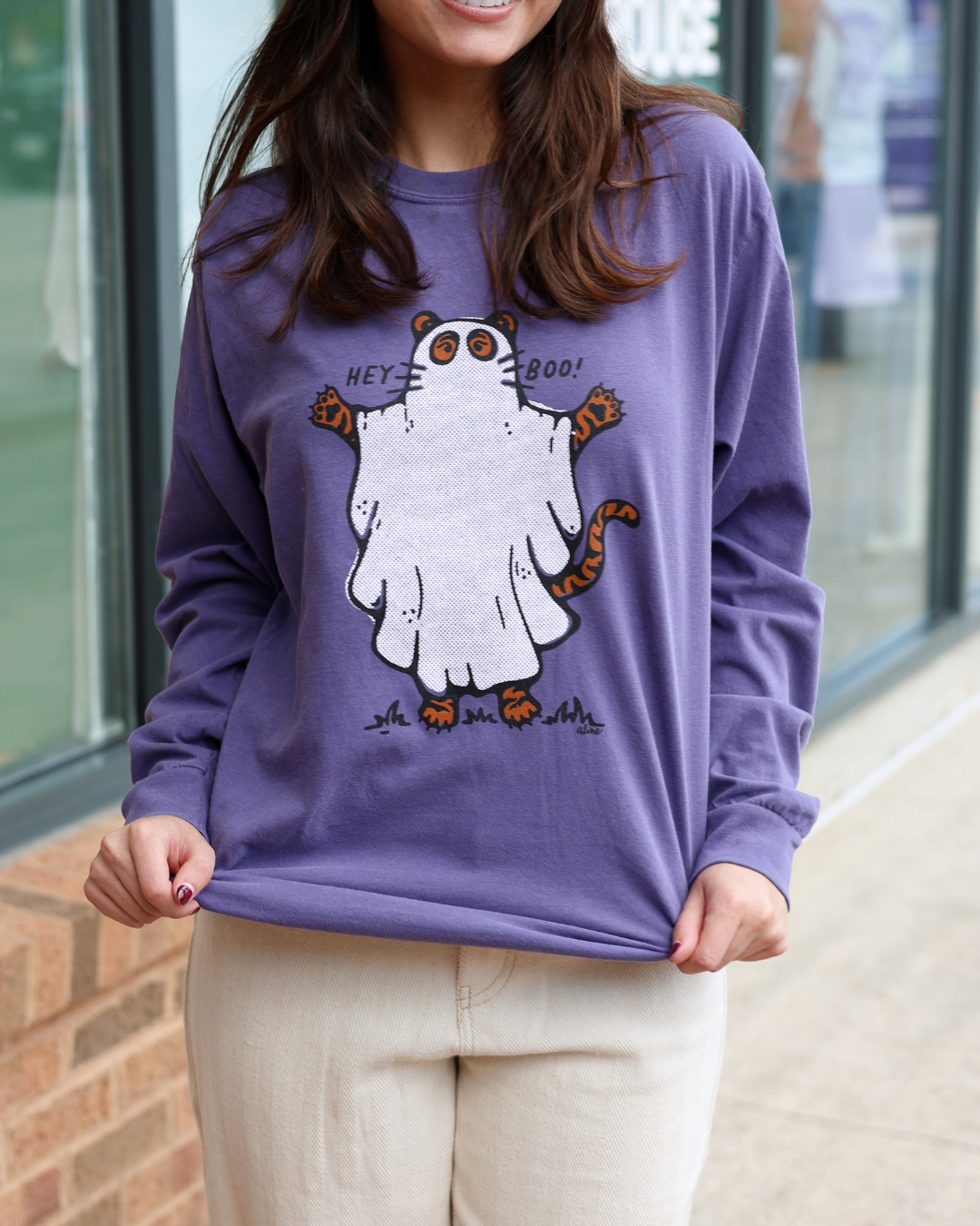 Tiger Ghost Long Sleeve T-Shirt