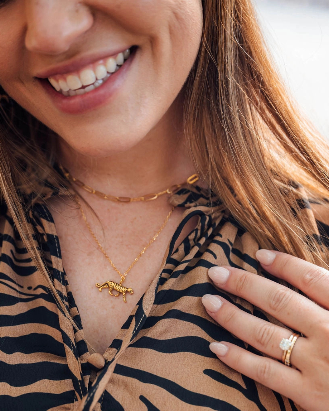 Tiger Layered Necklace