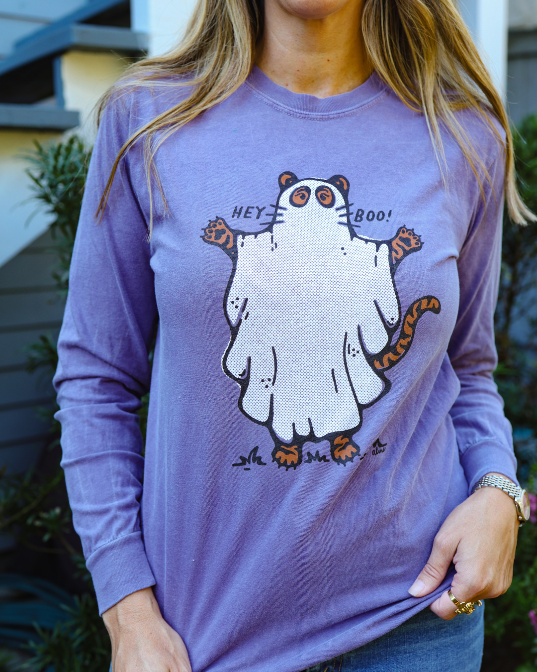 Tiger Ghost Long Sleeve T-Shirt
