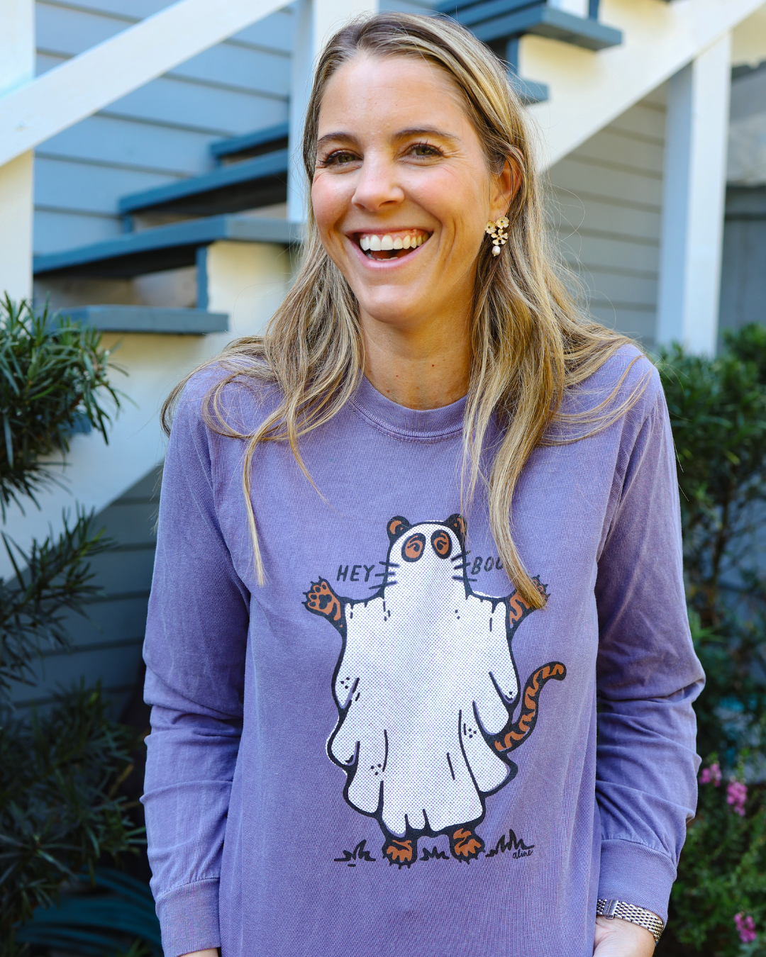 Tiger Ghost Long Sleeve T-Shirt
