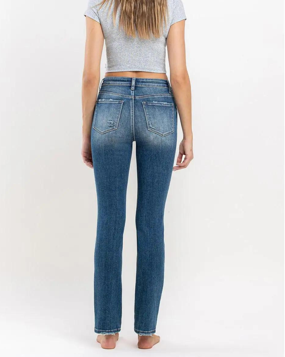 Vervet High Rise Stretch Slim Straight Jean