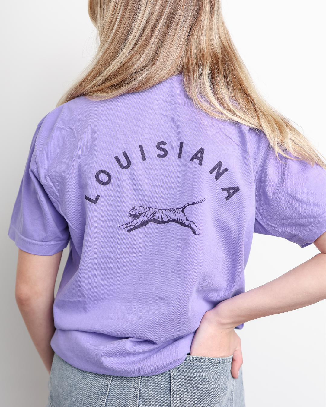 Louisiana Jumping Tiger Pocket T-Shirt