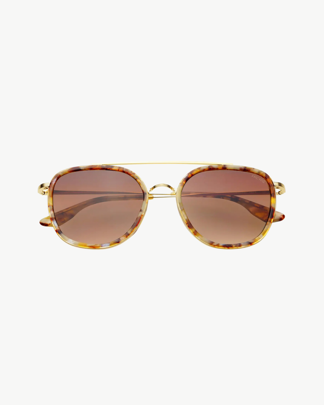 Weston Round Sunglasses -  Brown Pearl