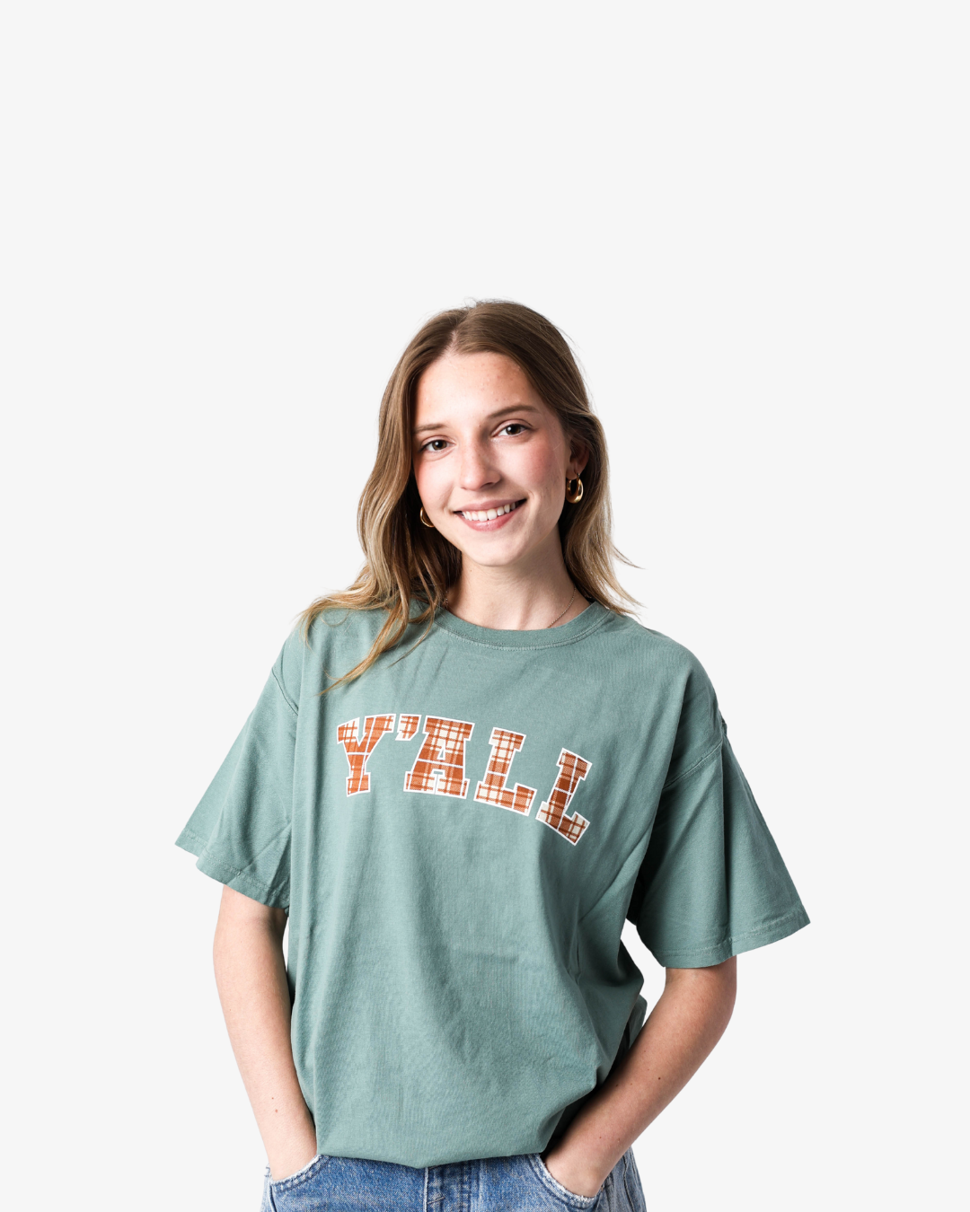 Y'all Fall Plaid T-Shirt