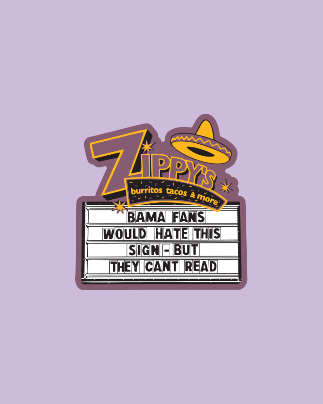Beat Bama, Zippy's Baton Rouge, Unique Louisiana Gifts, Louisiana Sticker, Baton Rouge, New Orleans, Lafayette, Sweet Baton Rouge, Stickers, Baton Rouge Pride Sticker Near me, Louisiana themed sticker, Louisiana themed sticker near me 