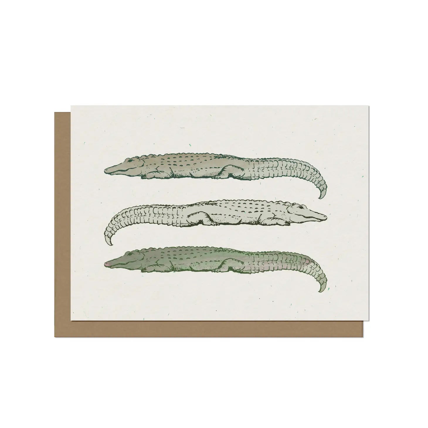 Lazy Alligators Blank Card