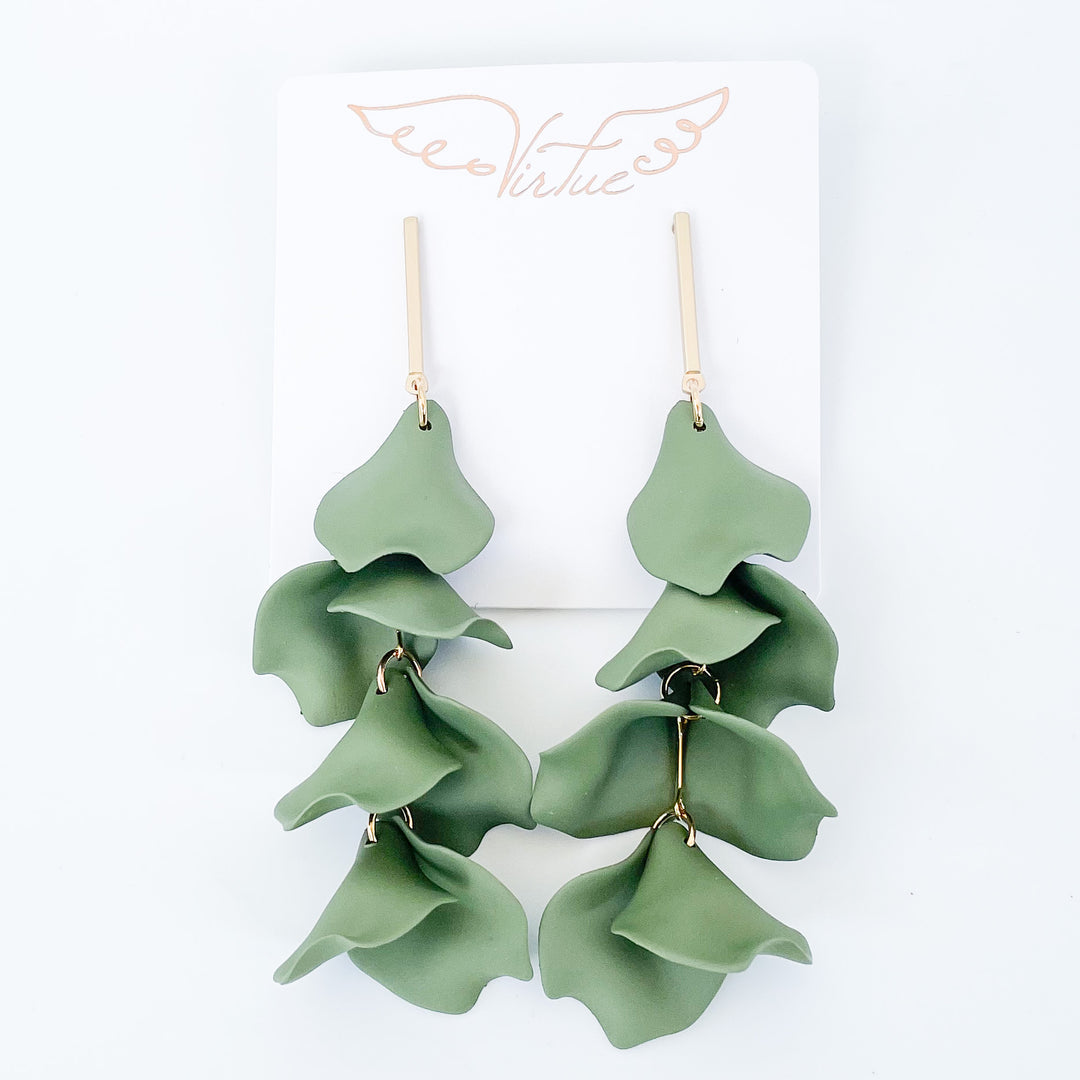 Hyacinth Petal Earrings