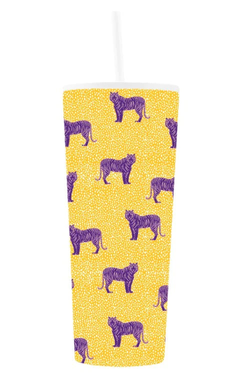 Straw Tumbler Wildcat Yellow