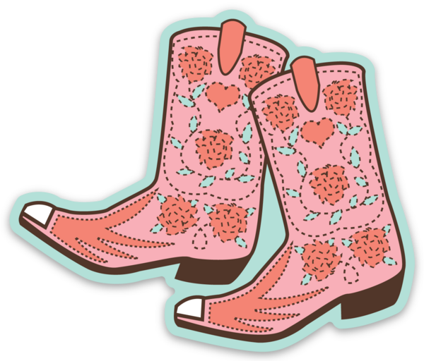 Cowgirl Boots Sticker