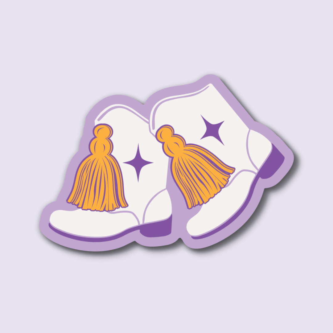 Majorette Marching Boots Sticker