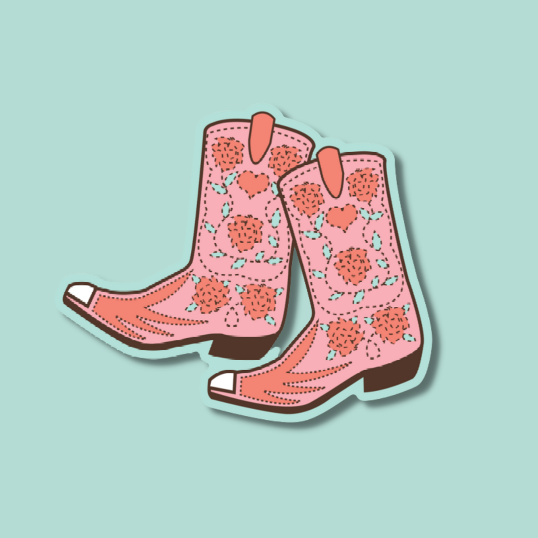 Cowgirl Boots Sticker