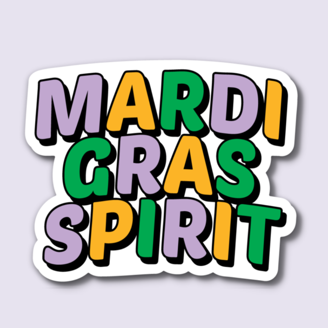 Mardi Gras Spirit© Sticker