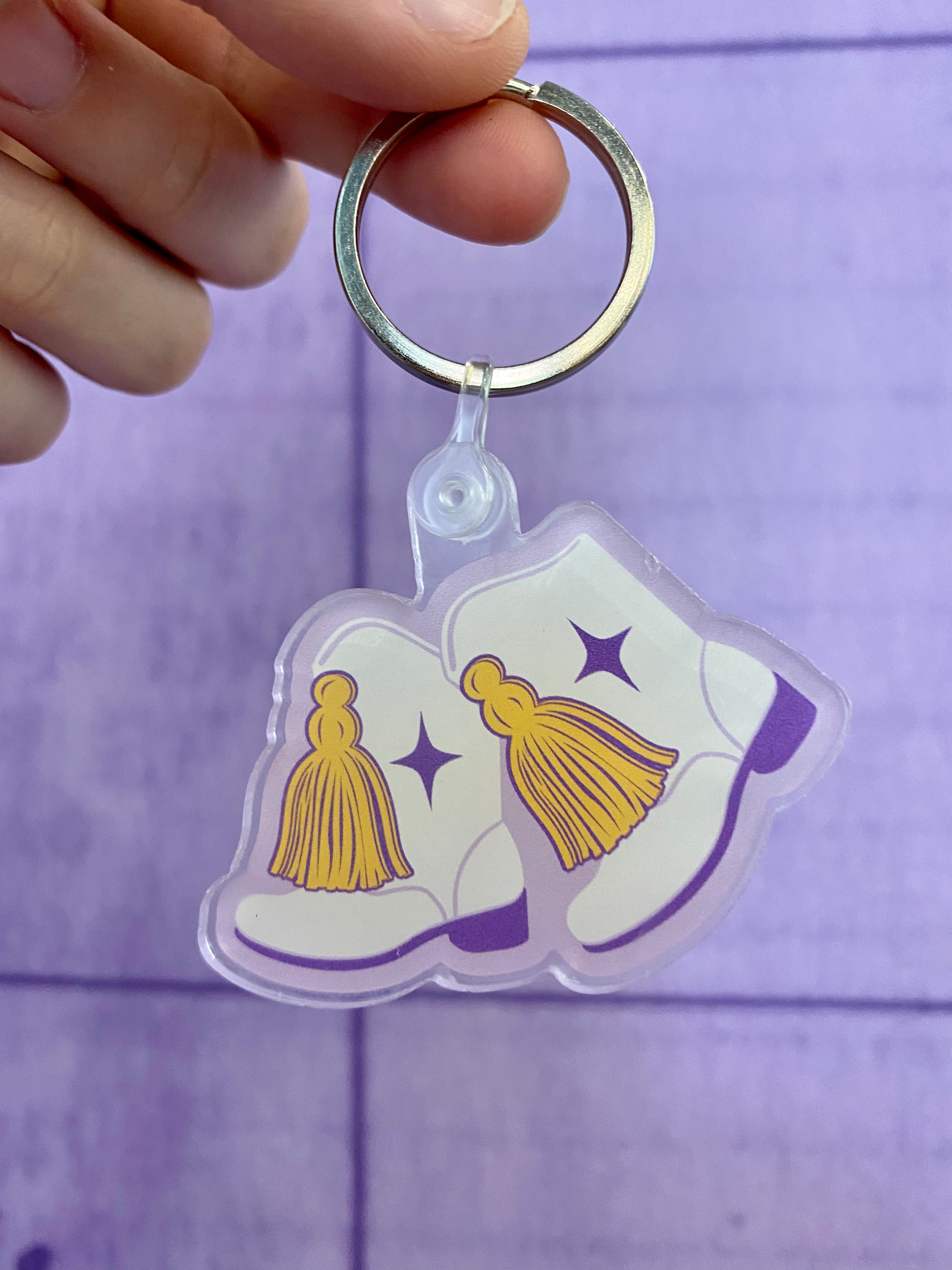 Majorette Marching Boots Keychain