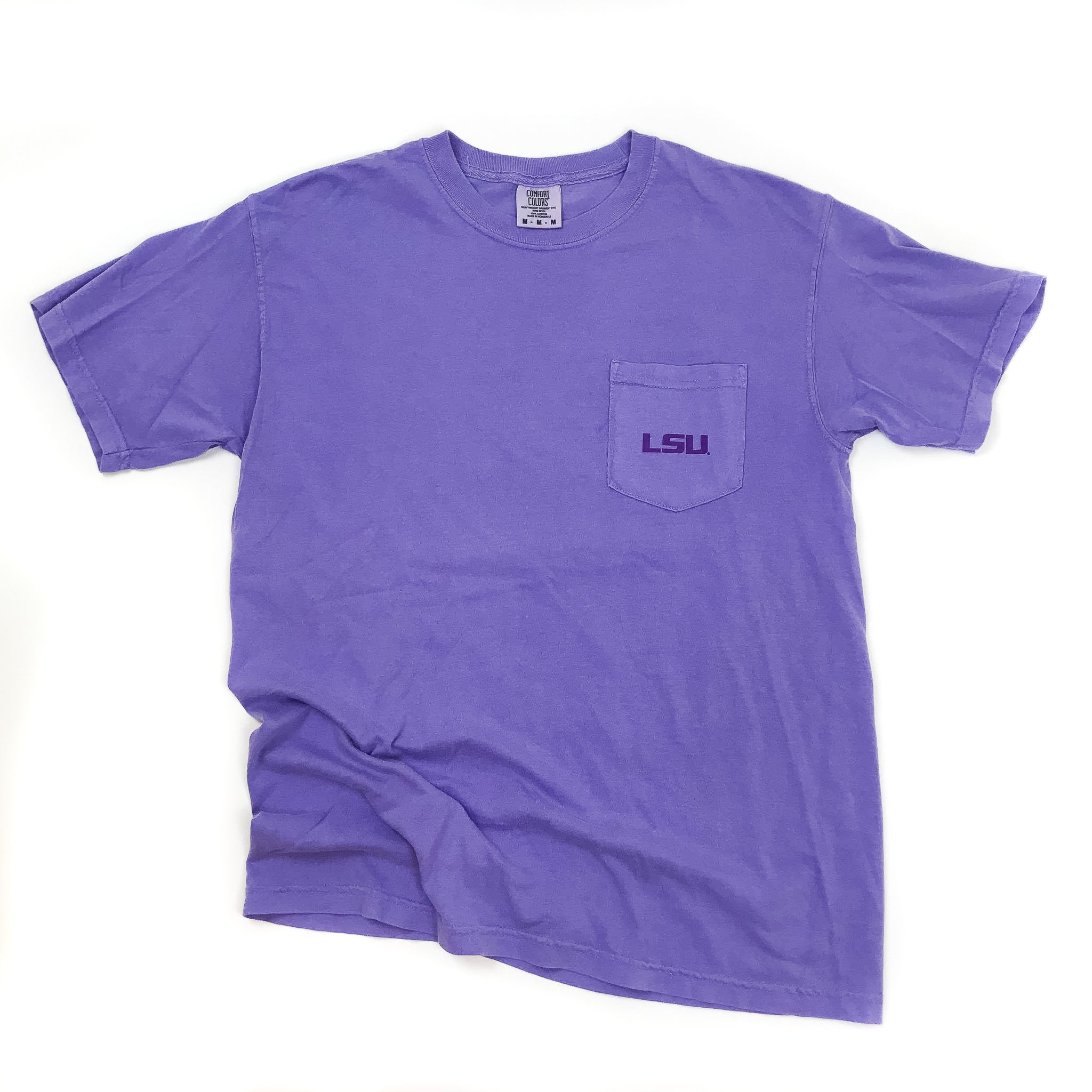 LSU Louisiana Tigers Comfort Colors Pocket