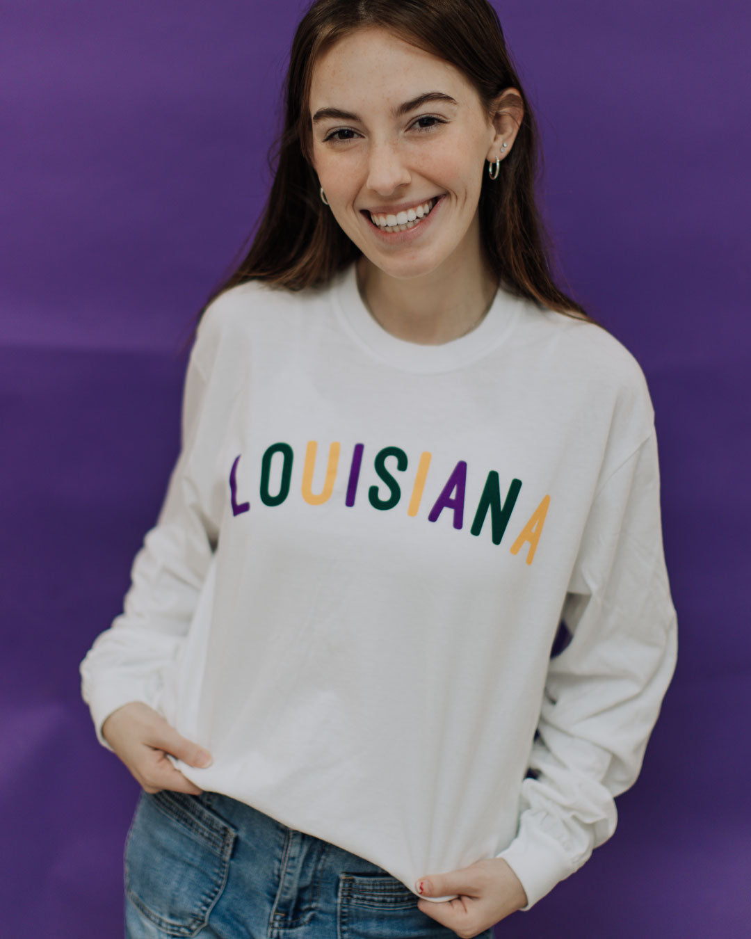 Louisiana Hometown Long Sleeve  | Mardi Gras Shirts