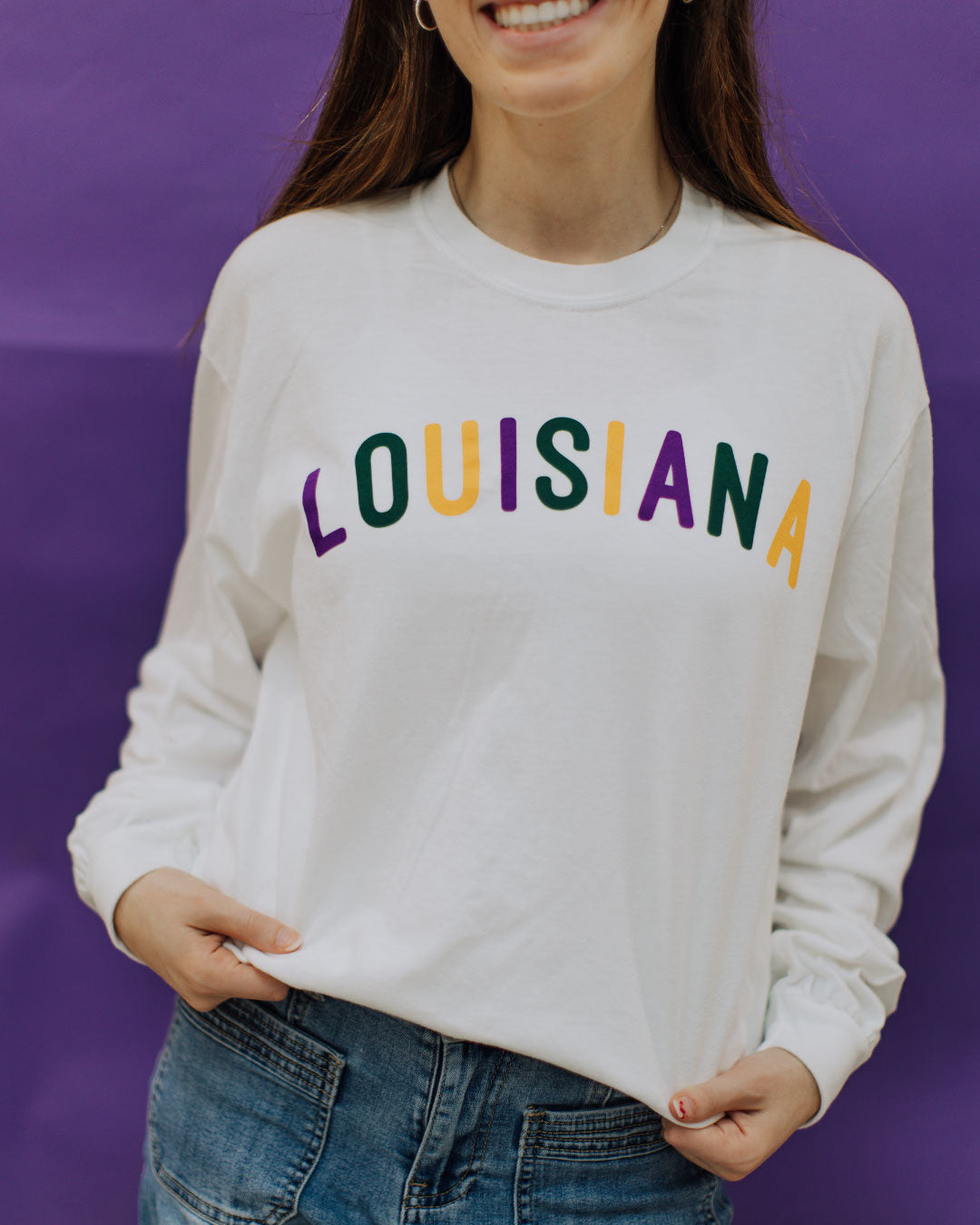 Louisiana Hometown Long Sleeve  | Mardi Gras Shirts