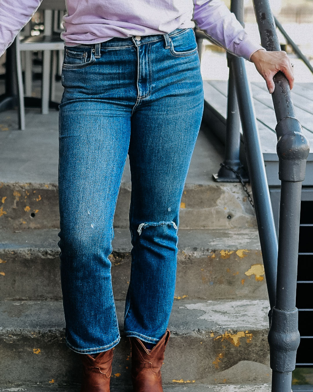 Pistola Jeans | Lennon High Rise Crop Boot