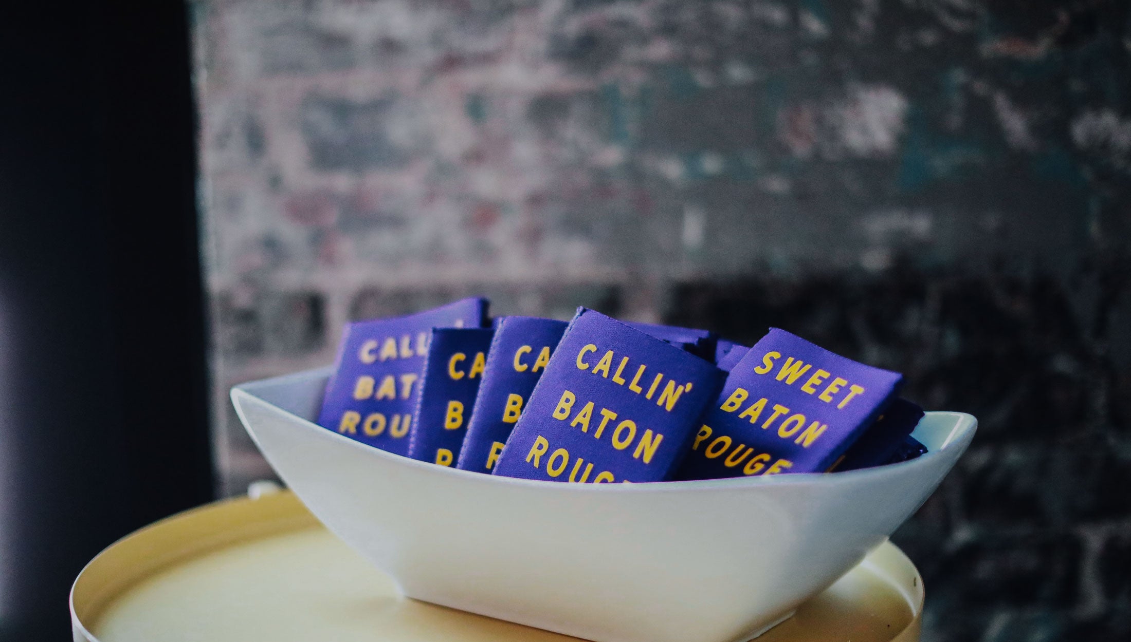 Callin' Baton Rouge Purple Zippered Bottle Koozie – Local Leaf Gallery