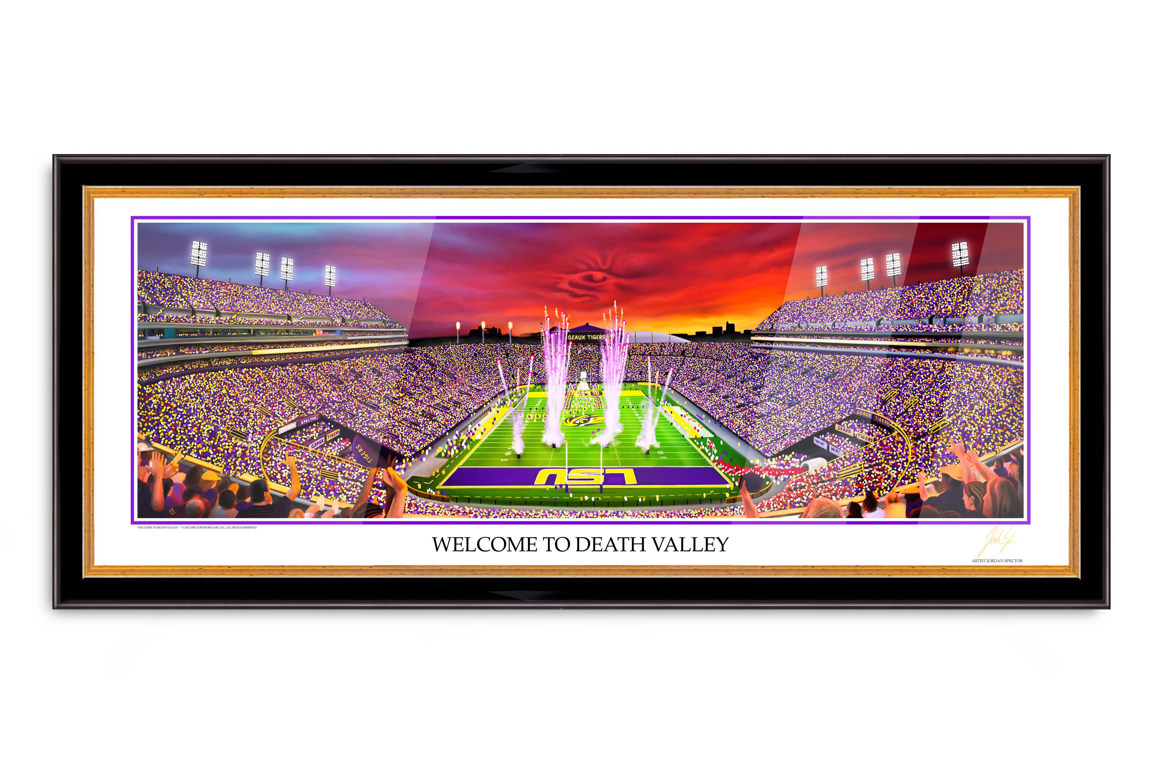 Tiger Stadium "Welcome To Death Valley" | Spector Sports Art