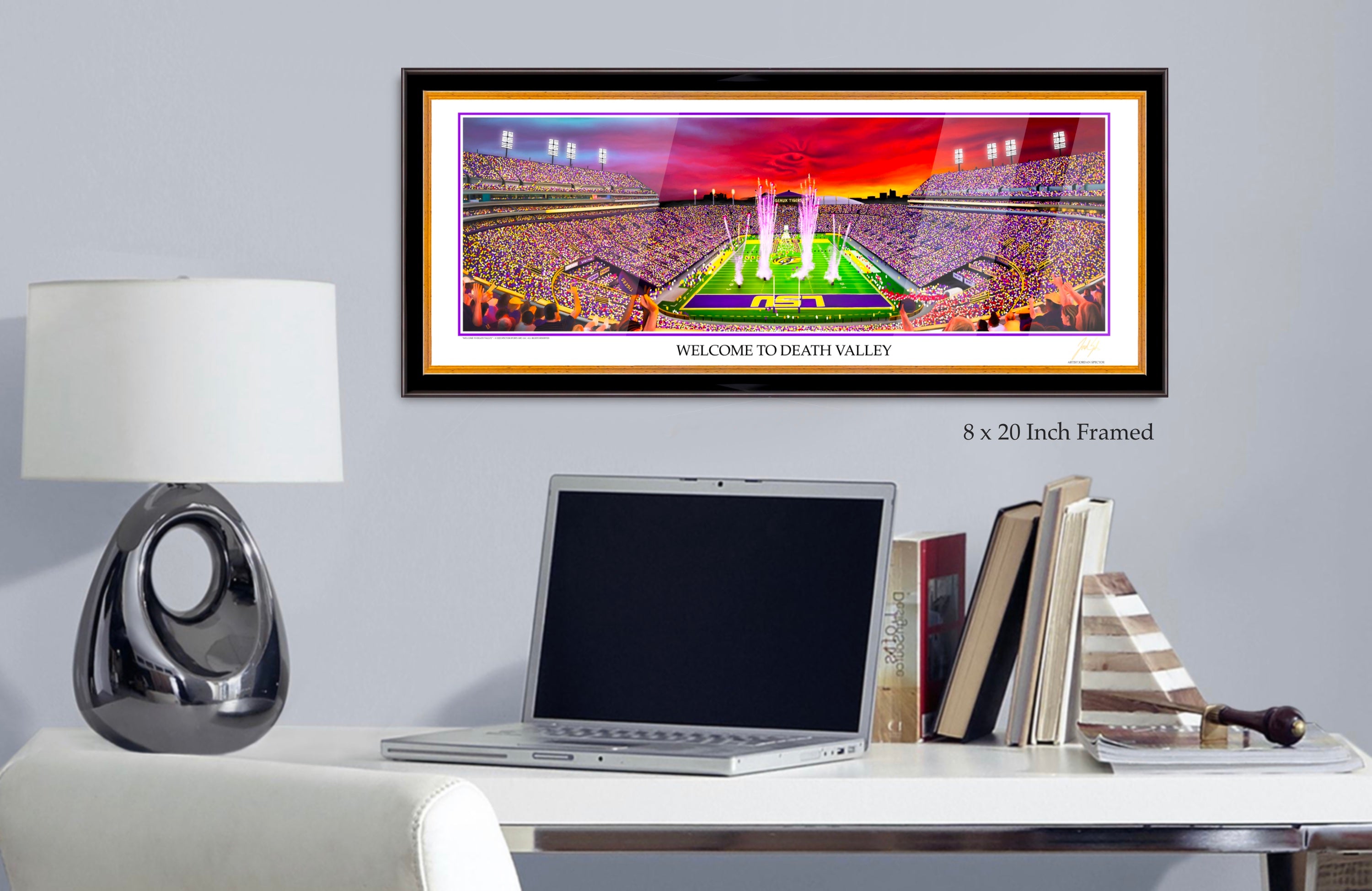 Tiger Stadium "Welcome To Death Valley" | Spector Sports Art