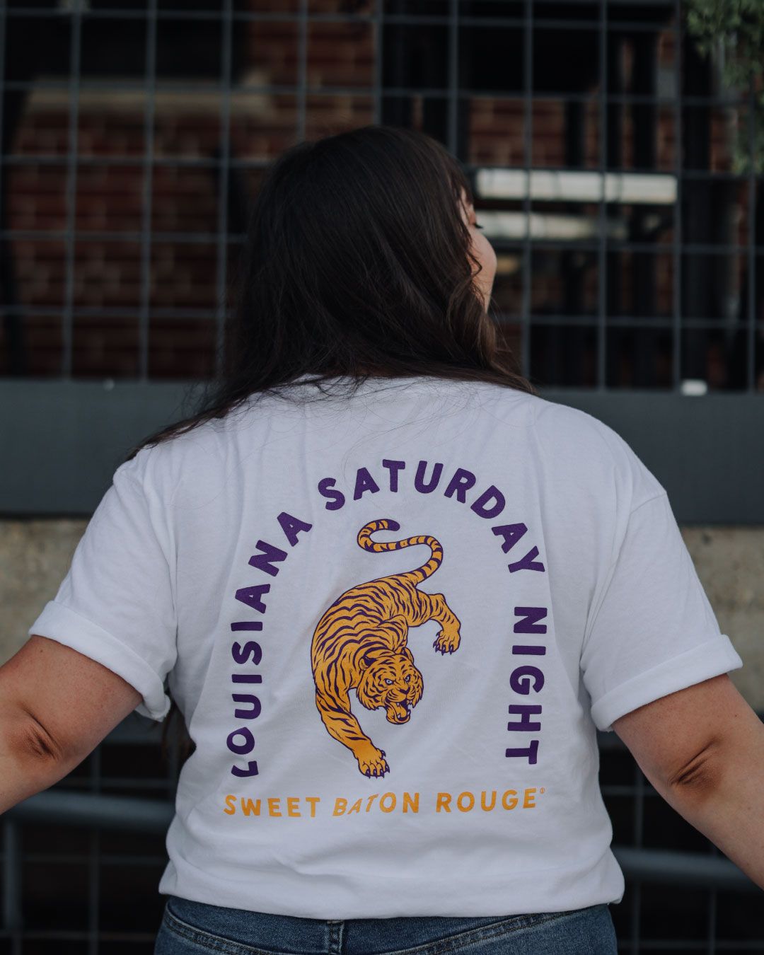 Louisiana Saturday Night Tiger Pocket T-shirt